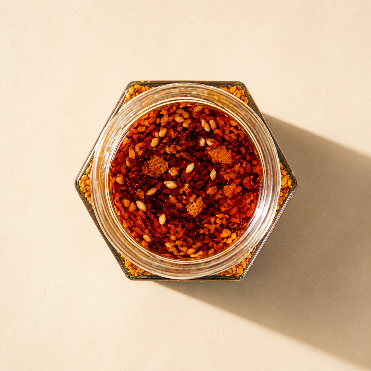 Lil Ember open-jar product campaign image viewed from above