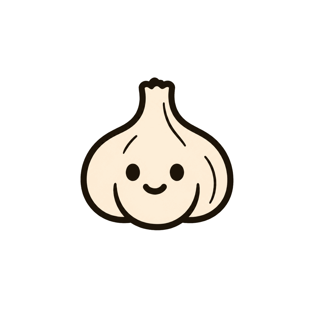 Smiling garlic